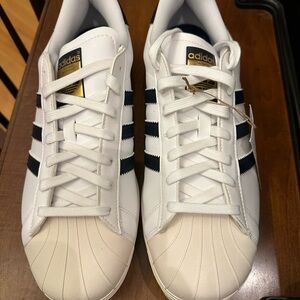 Adidas Men's Golf White and Navy Sneakers